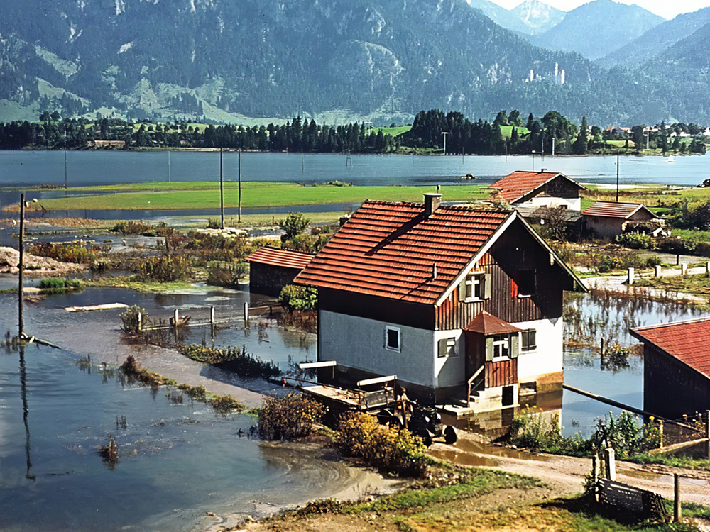 Hermann Pfeiffer, Gemeinde Schwangau: Unteres Weidach unter Wasser